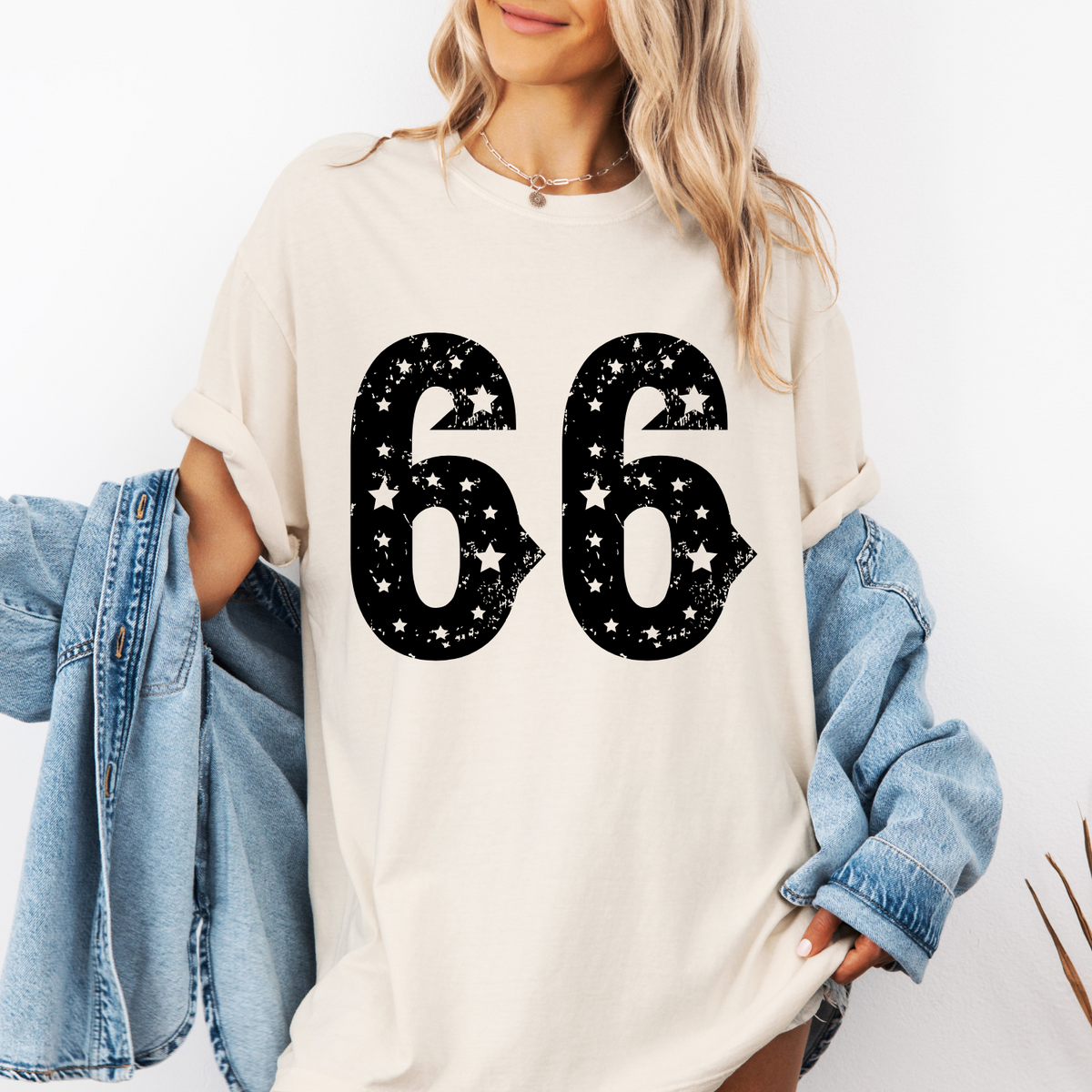 Custom Grunge Stars Top — design example 2