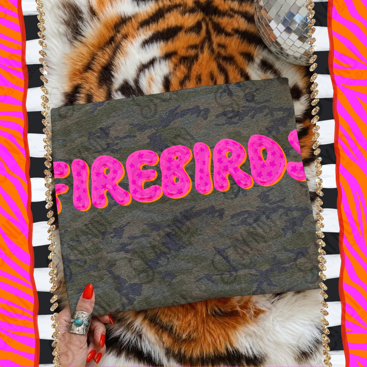 Bubble Stars Firebirds Top