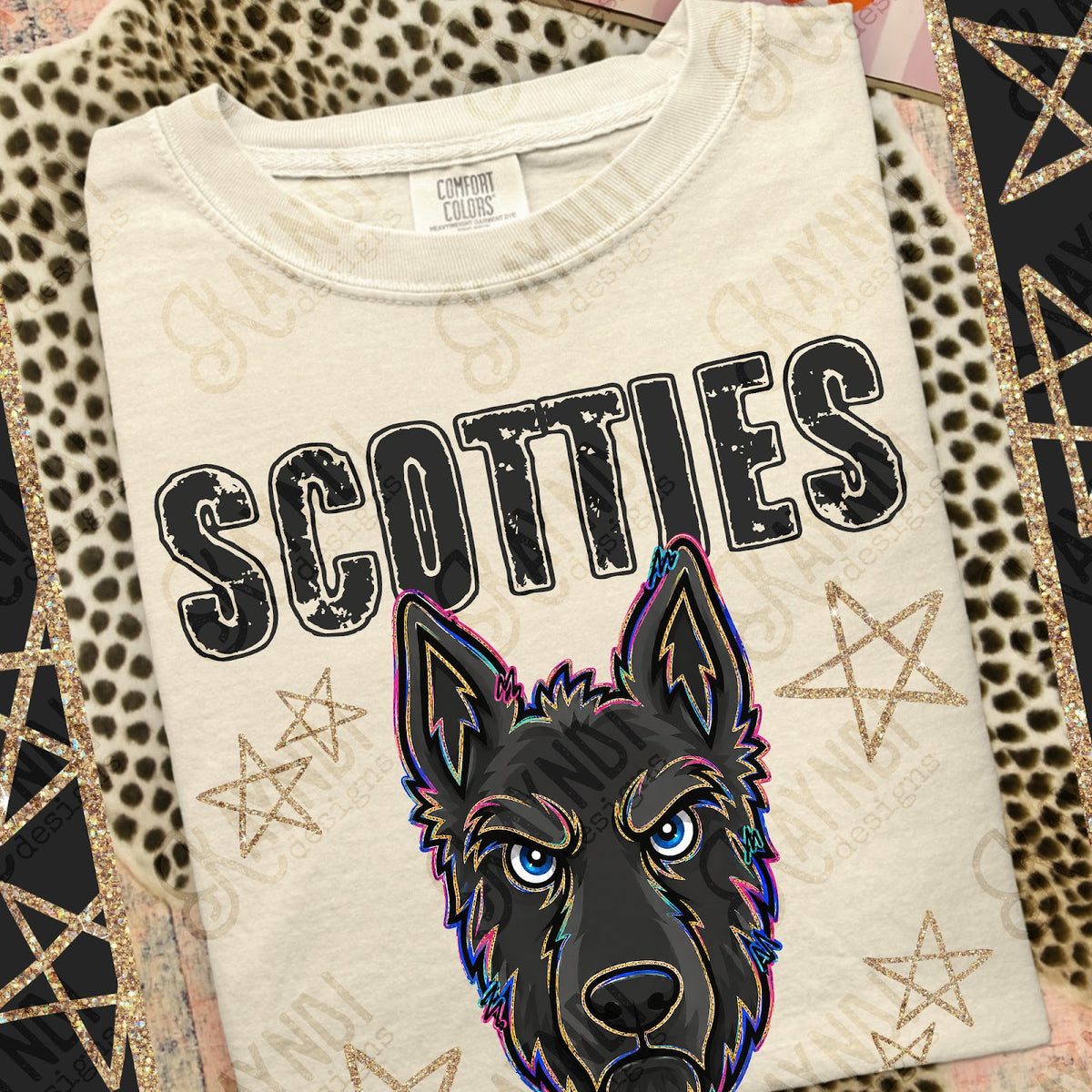 Grunge Varsity Scotties Top