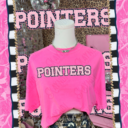 Varsity Stars Pointers TropCowg CC Neon Pink Top