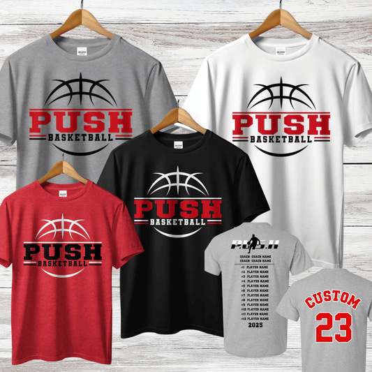 PUSH Basketball Design 7- Short Sleeve/ Long Sleeve Shirts