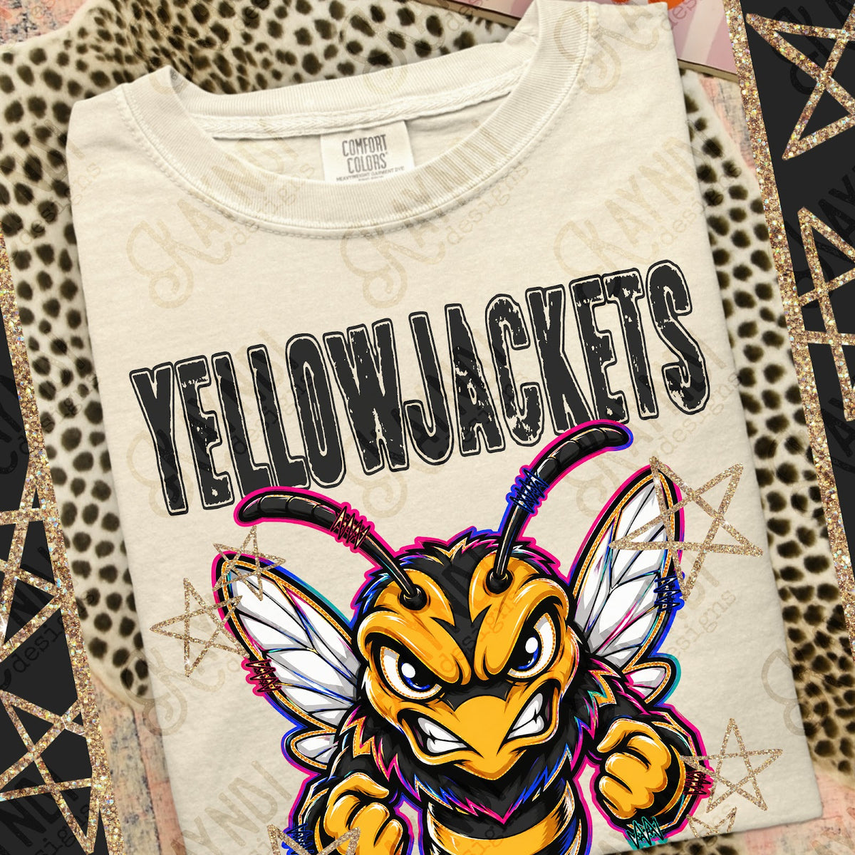 Grunge Varsity Yellow Jackets Top
