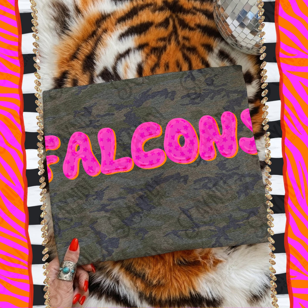 Bubble Stars Falcons Top