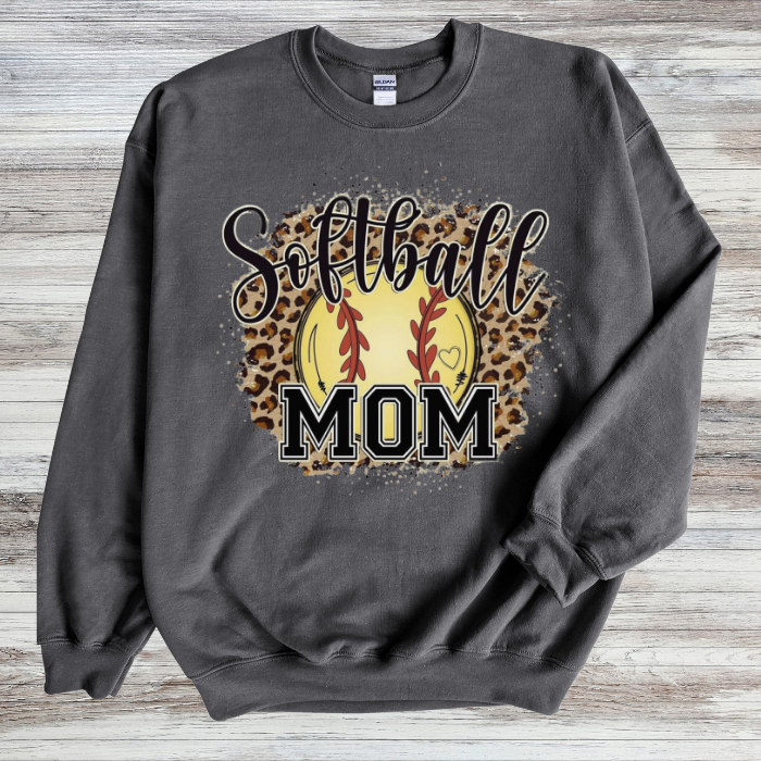 Softball Mom Leopard Top