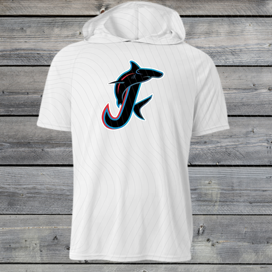 Jupiter Hammerheads Dri-Fit w/ Hood- Short & Long Sleeve- Design A-WHITE