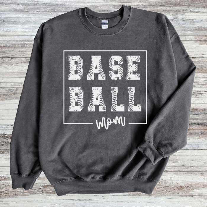 BASE BALL Mom on White Top