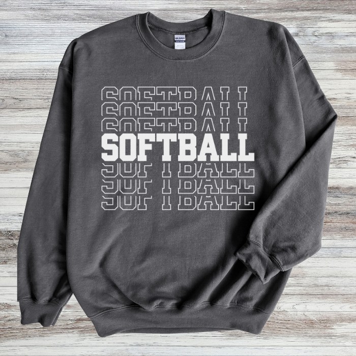 Softball on Repeat White Top