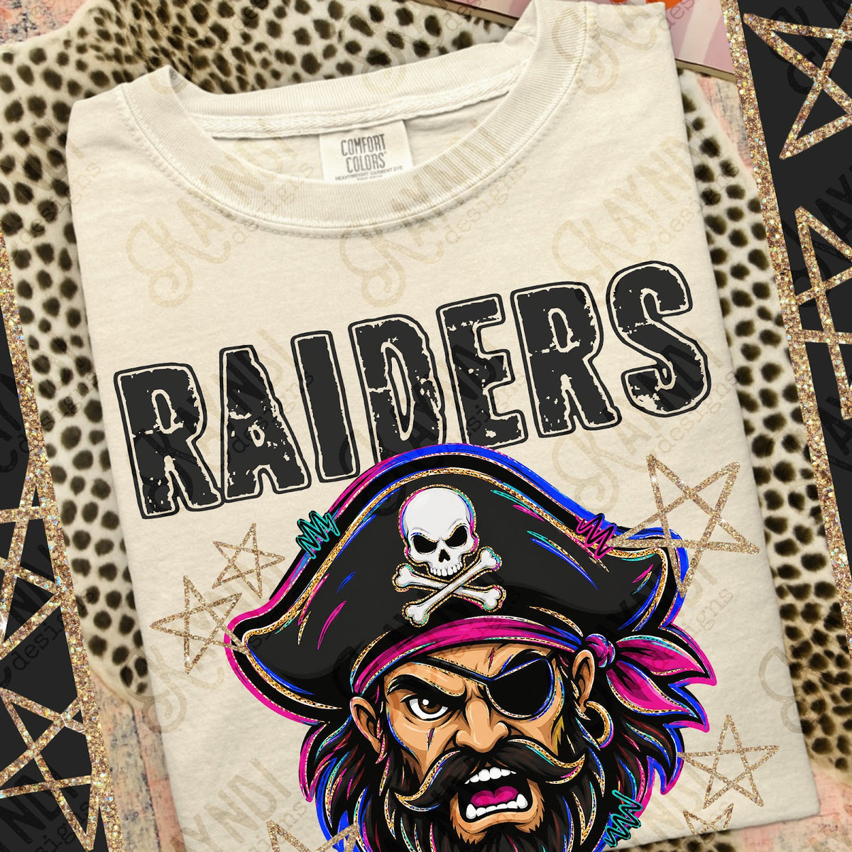 Grunge Varsity Raiders 5 Top