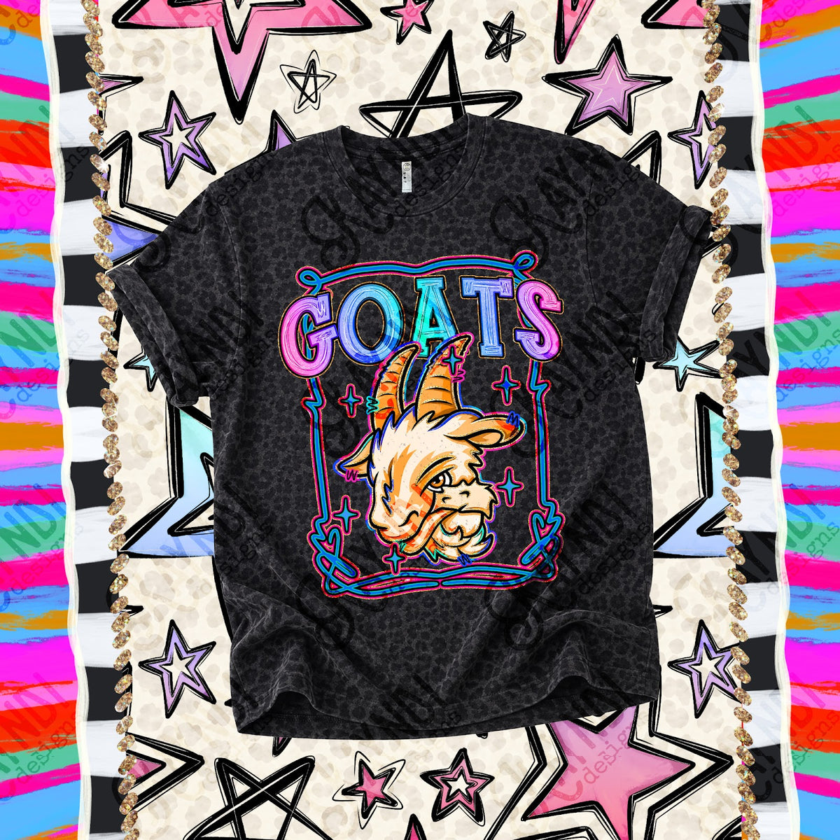 Retro Pop Goats Top