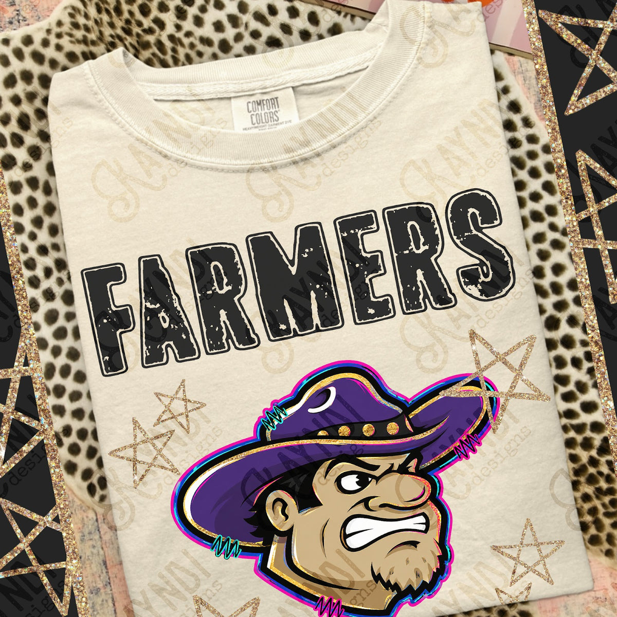 Grunge Varsity Farmers Top