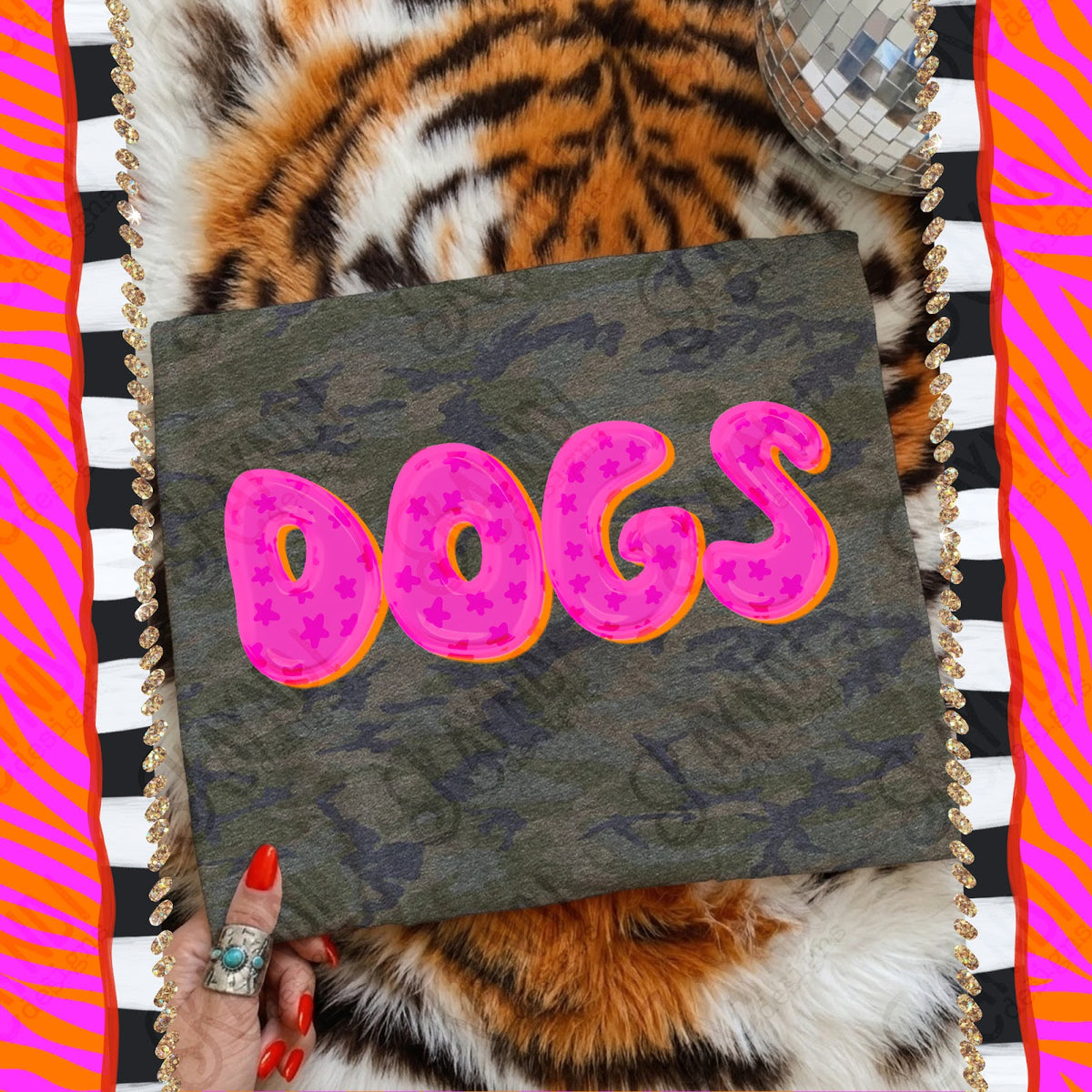 Bubble Stars Dogs Top