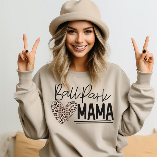 Ball Park Mama Crewneck & Hoodie