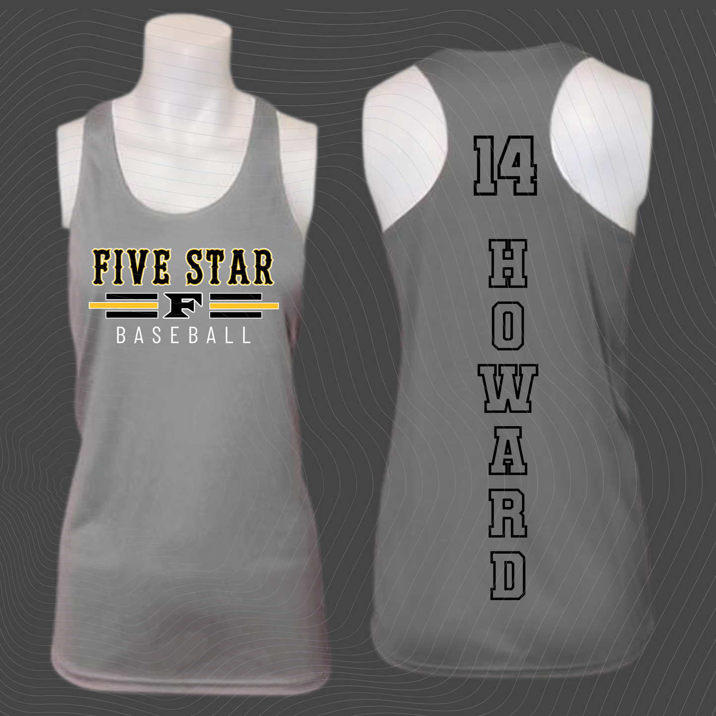 Design-D- Gray- Tank Top