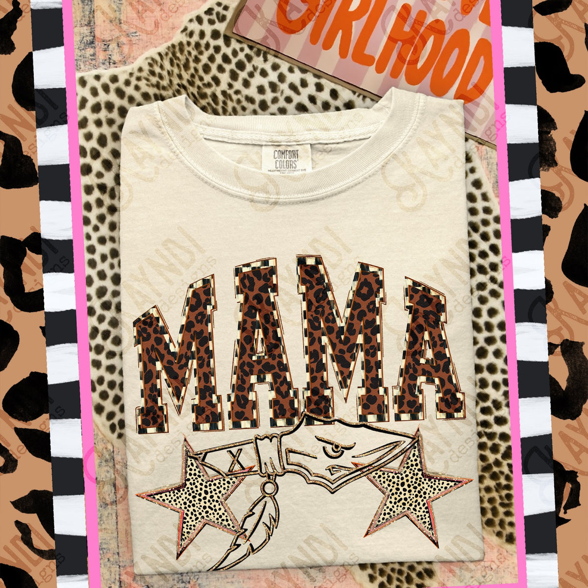 MAMA Warriors 2 Top design mockup