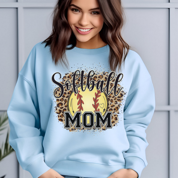 Softball Mom Leopard Top