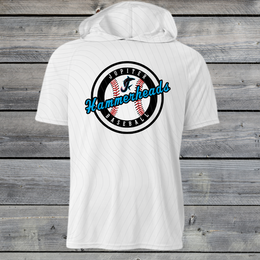 Jupiter Hammerheads Dri-Fit w/ Hood- Short & Long Sleeve- Design-C-WHITE