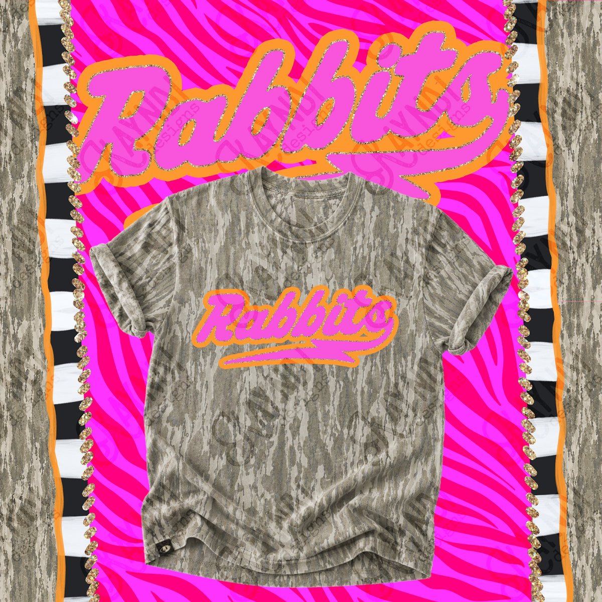 Prism Script Rabbits Top