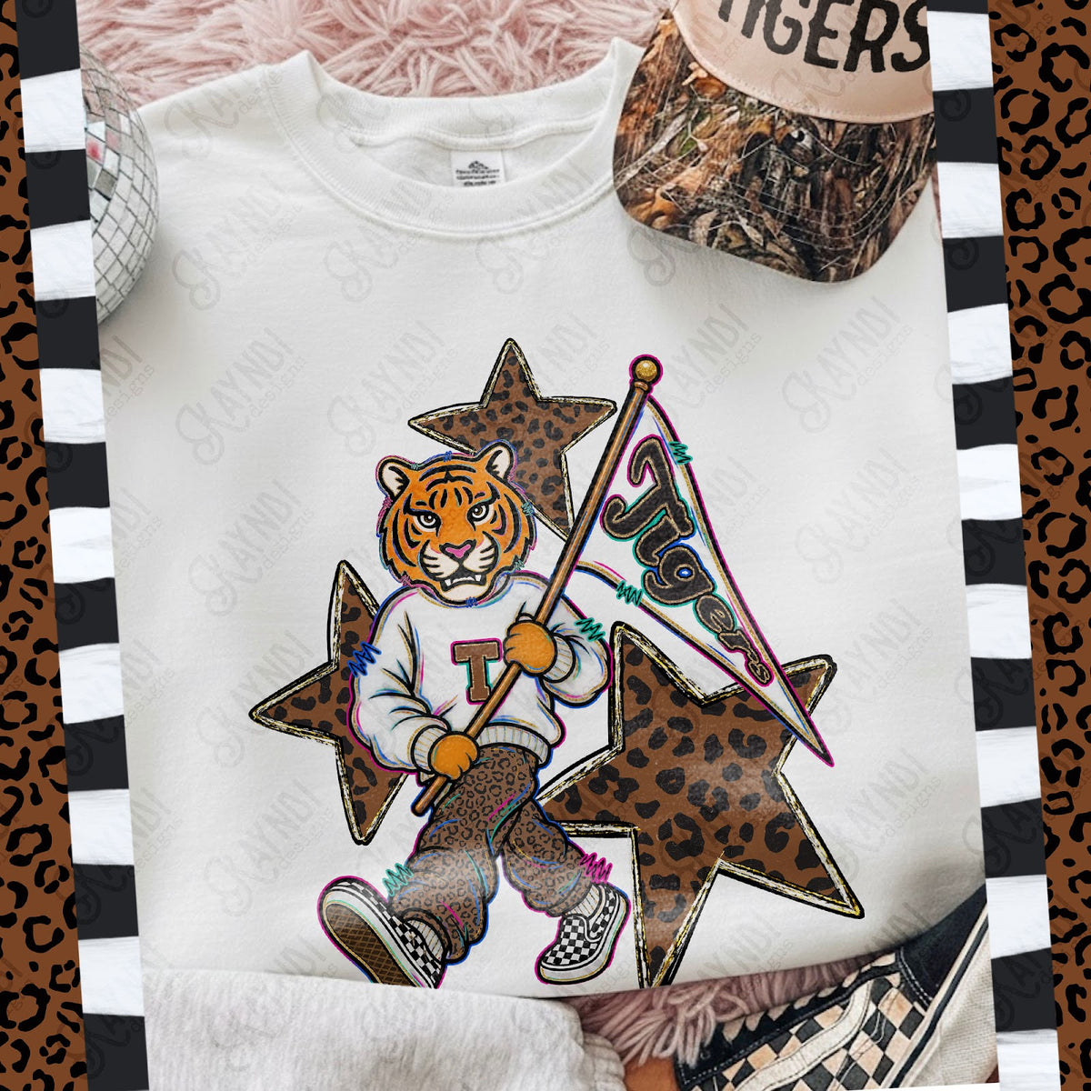 Leopard Sweats Tigers 2 Top