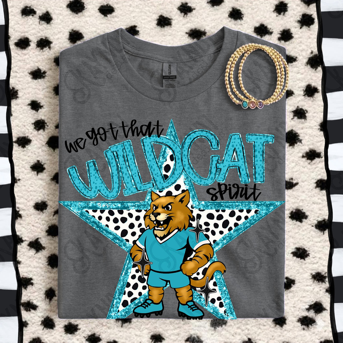 We Got That Spirit Wildcat Blue Light Top