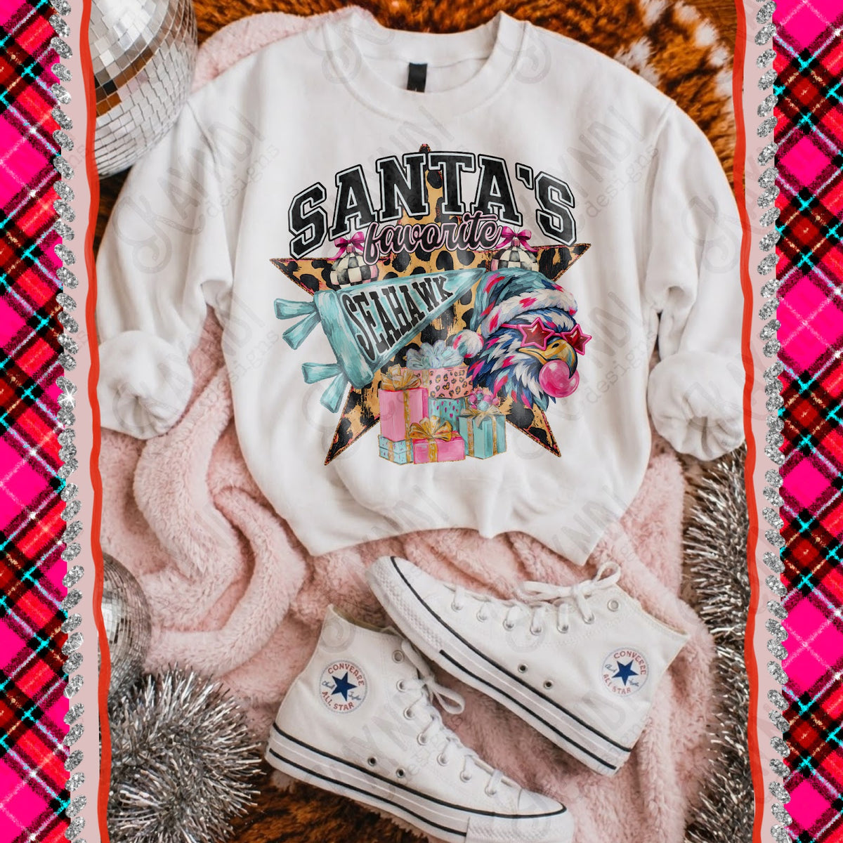 Santas Favorite Seahawks Top