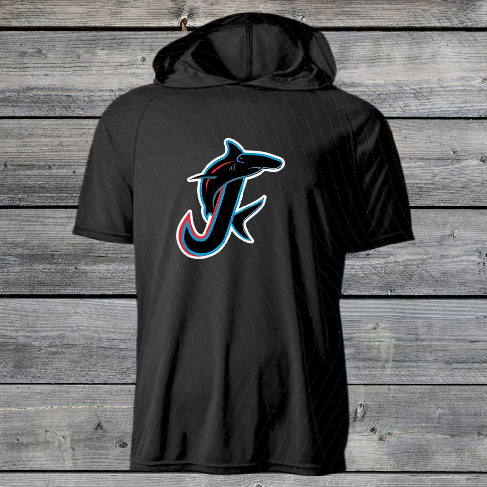 Jupiter Hammerheads Dri-Fit w/ Hood- Short & Long Sleeve- Design A-BLACK