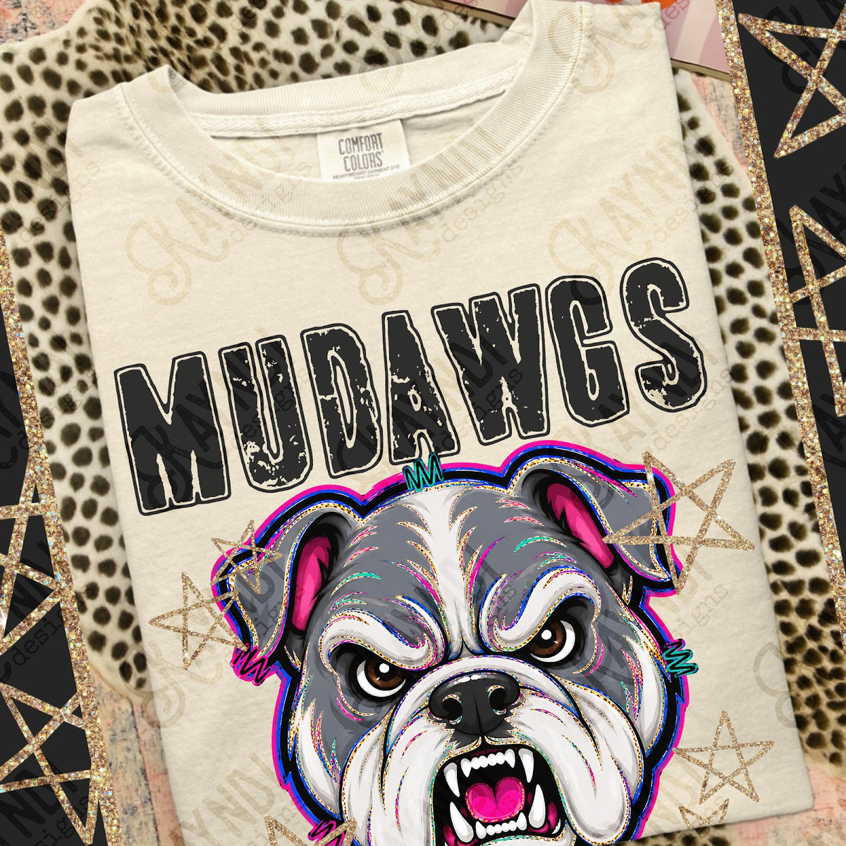 Grunge Varsity Mudawgs 4 Top