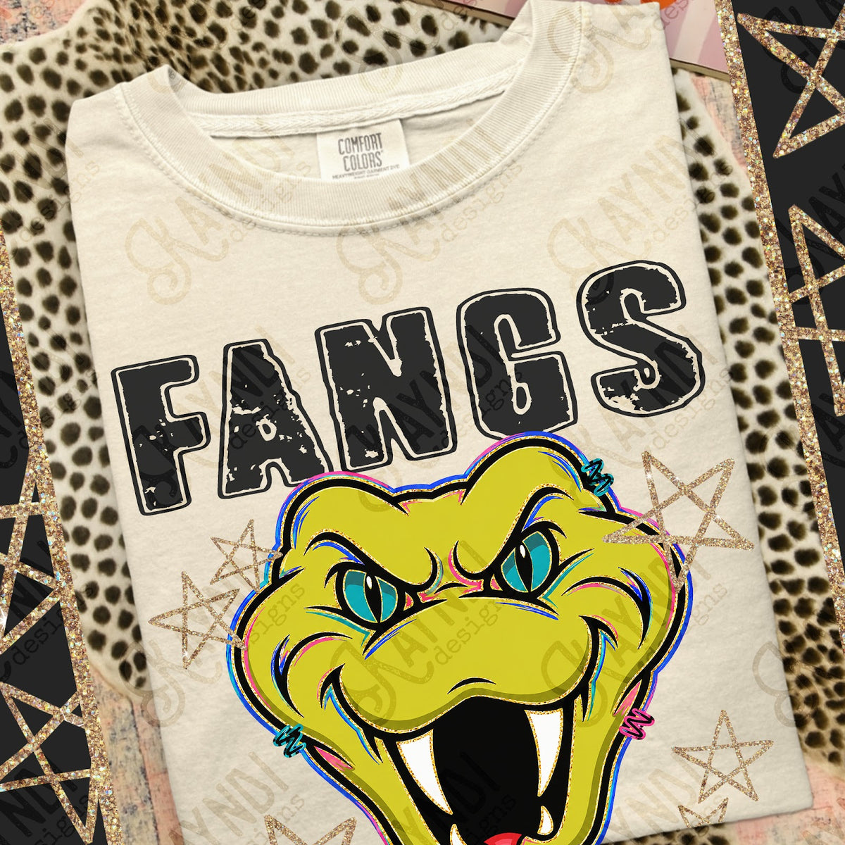 Grunge Varsity Fangs Top