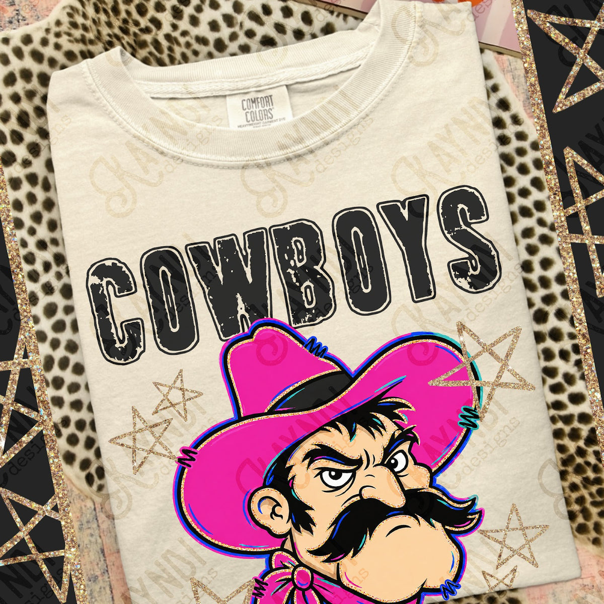 Grunge Varsity Cowboys 2 Top