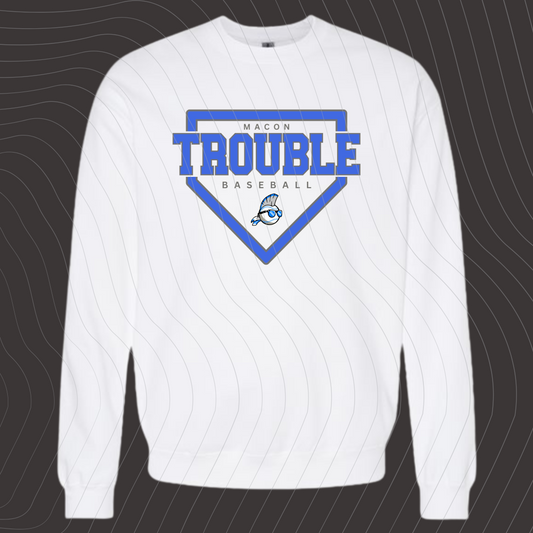 Macon Trouble-Design C- WHITE- Sweatshirt/ Hoodie