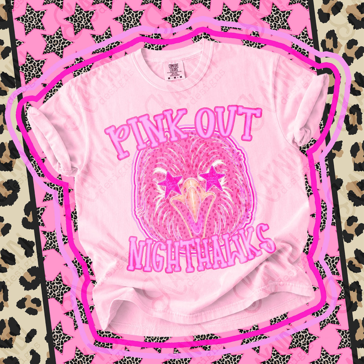 Pink Out Nighthawks 2 Top design mockup