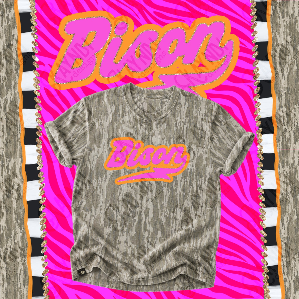Prism Script Bison Top