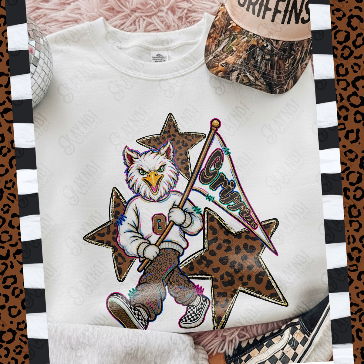 Leopard Sweats Griffins Top