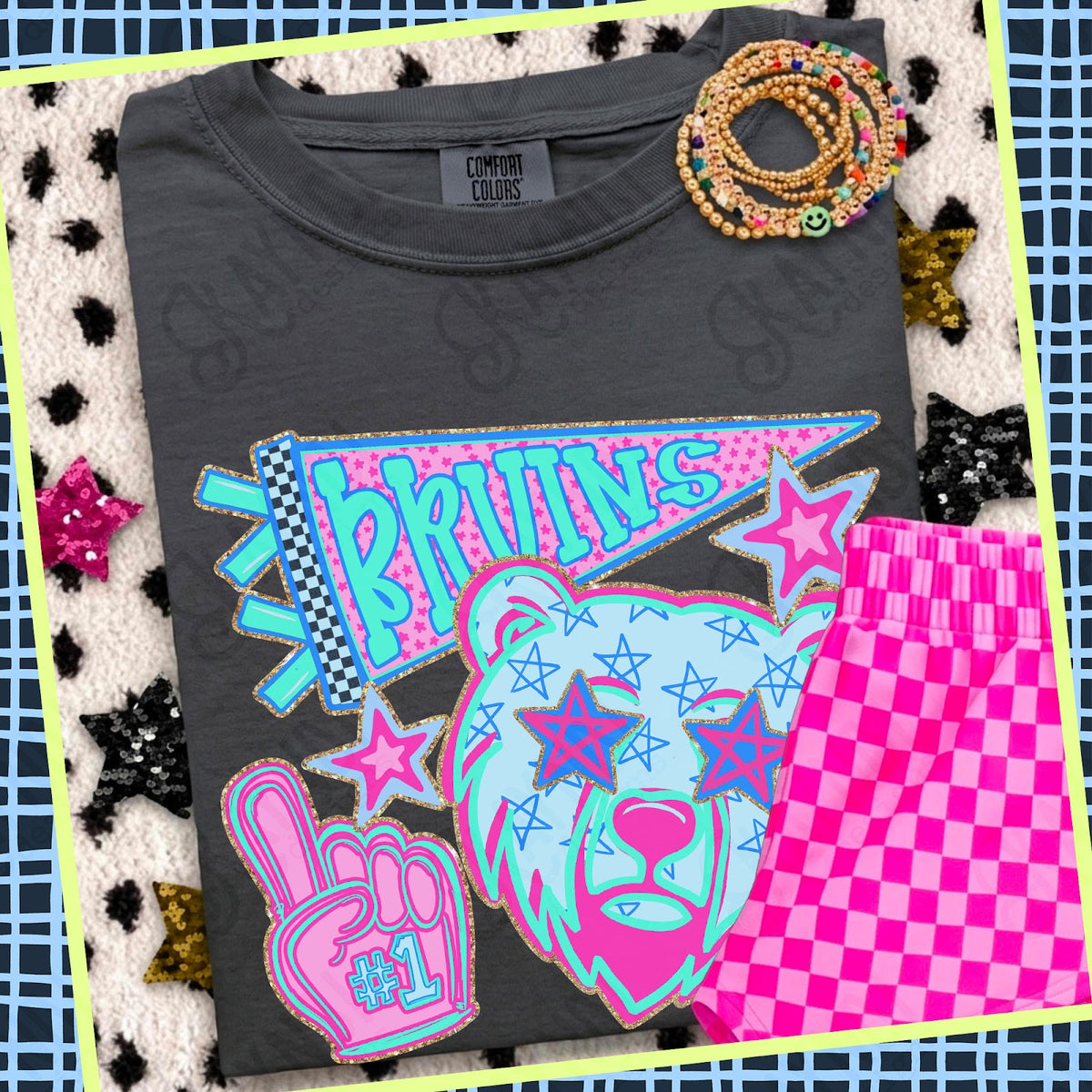 Doodle Star Mascots Bruins Top