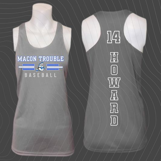 Macon Trouble-Design A- GRAY Tank Top