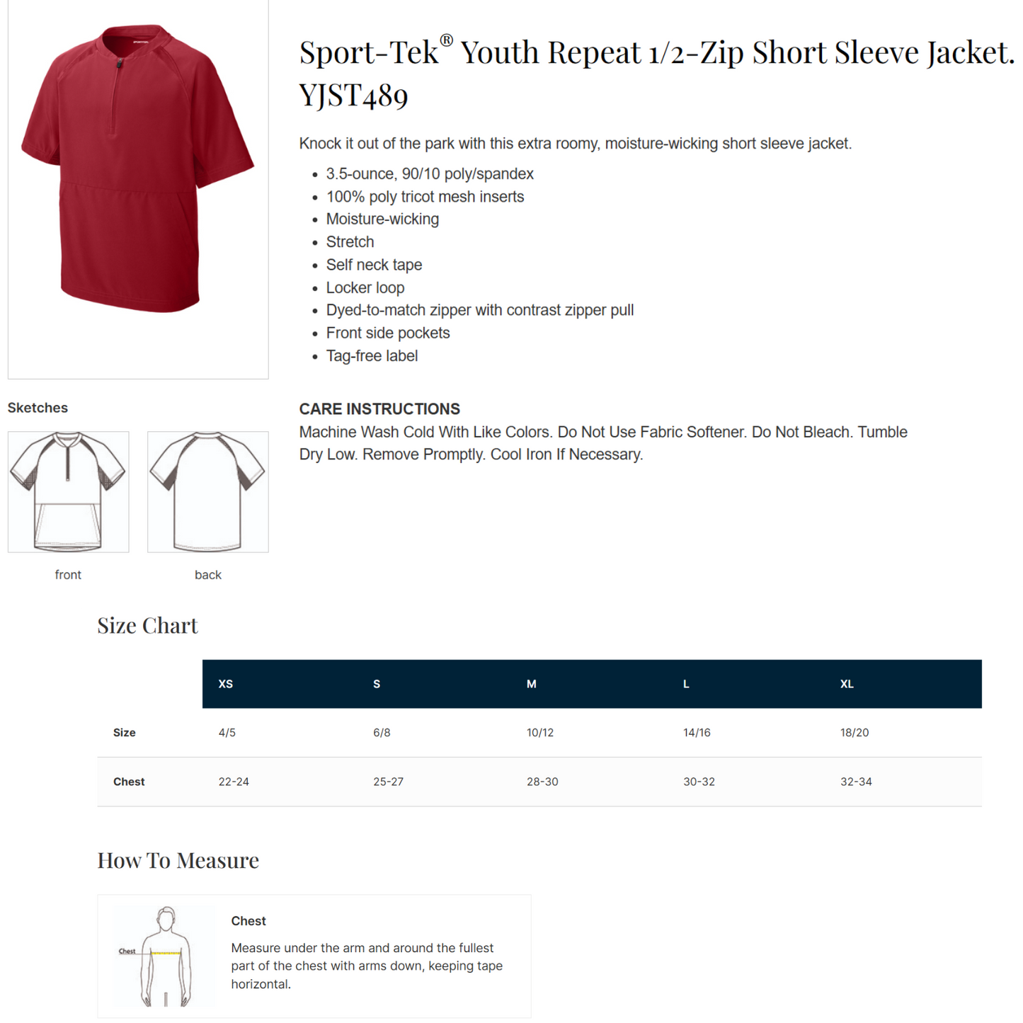 GA Savage 9u - Cage Jacket- 1/2 Zip