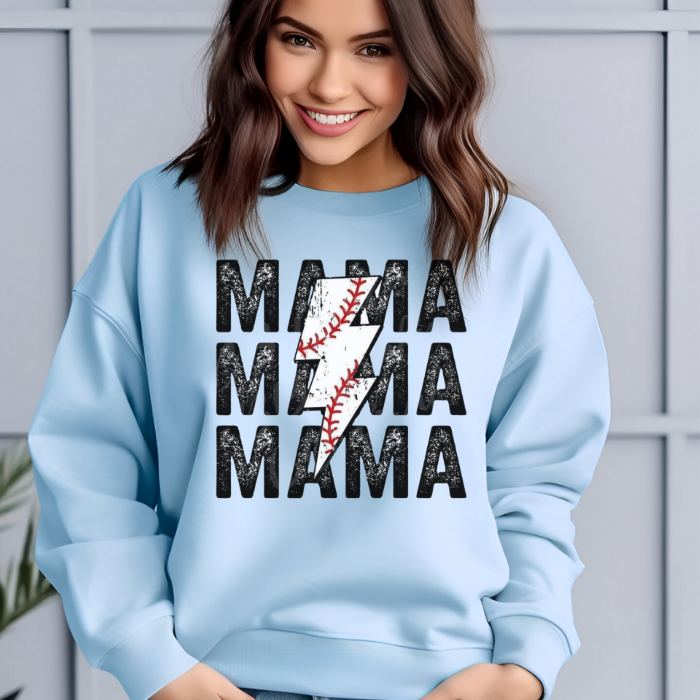 MAMA x3 Baseball Lightning Bolt Tops