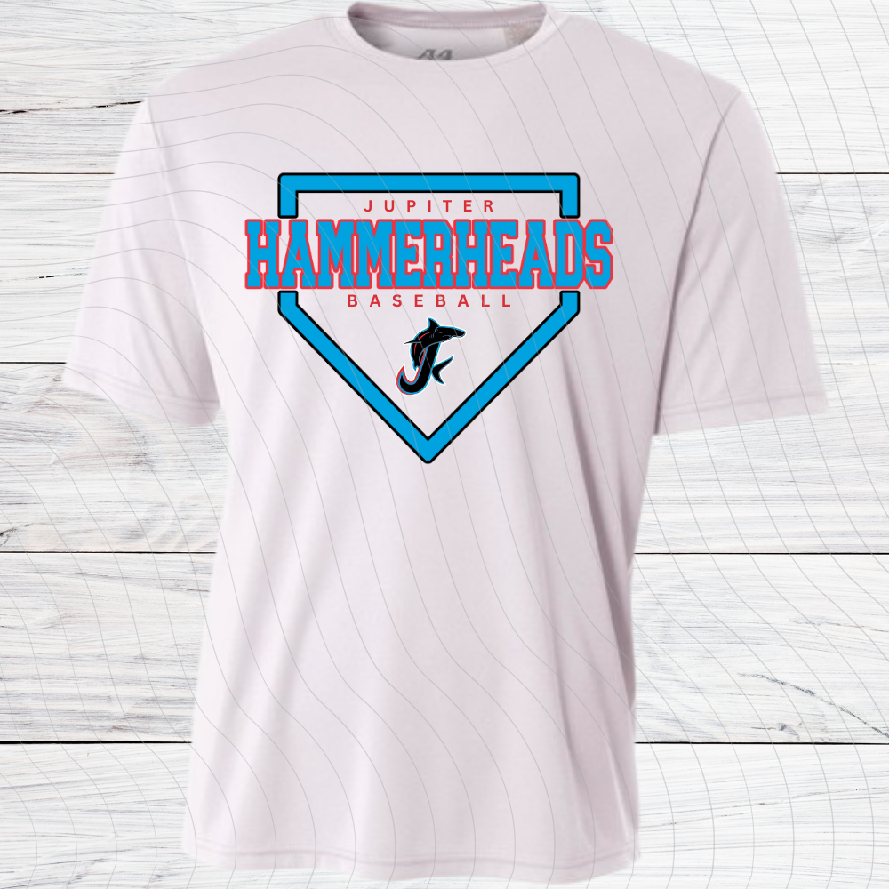 Hammerheads-B-WHITE- Short Sleeve/Long Sleeve Cotton and Dri Fit