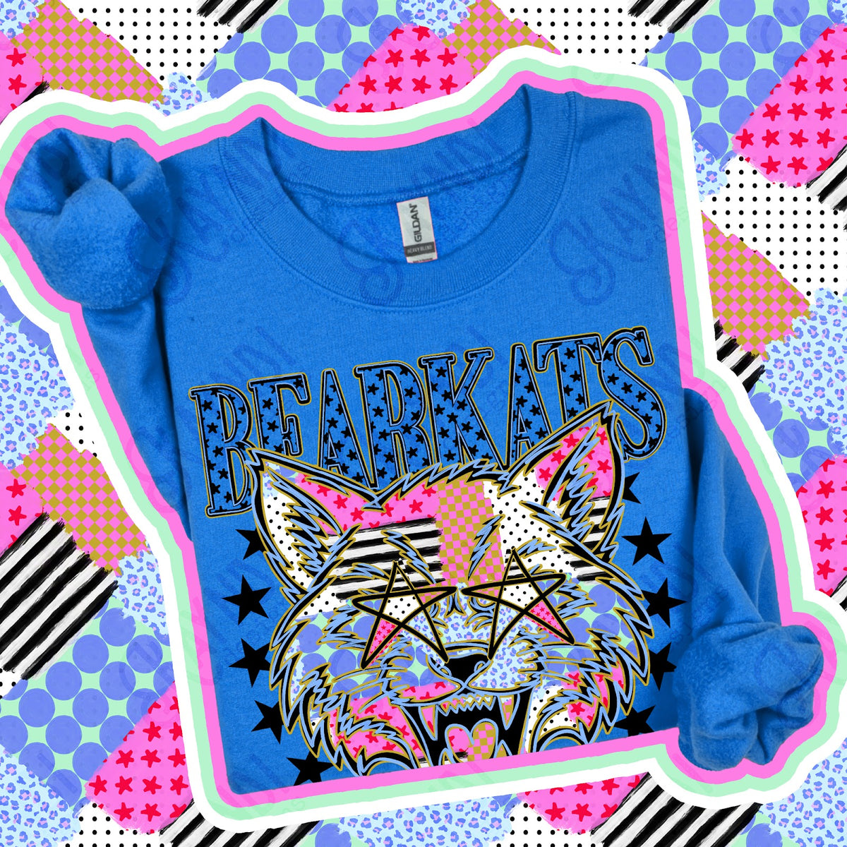 Patchwork Varisty Stars Bearkats Top