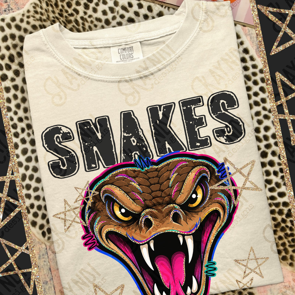 Grunge Varsity Snakes 2 Top