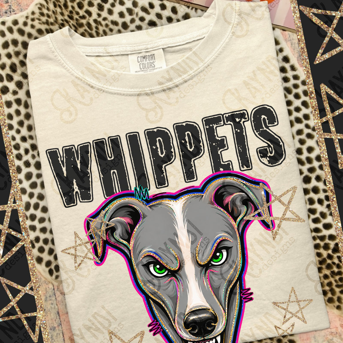 Grunge Varsity Whippets 3 Top