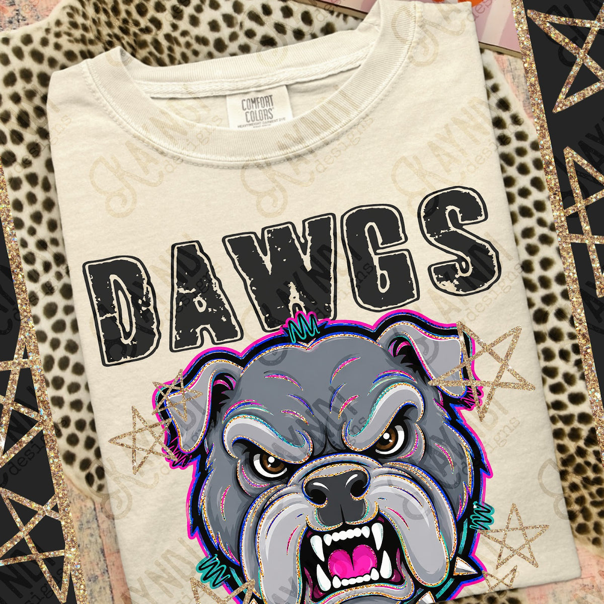 Grunge Varsity Dawgs 4 Top