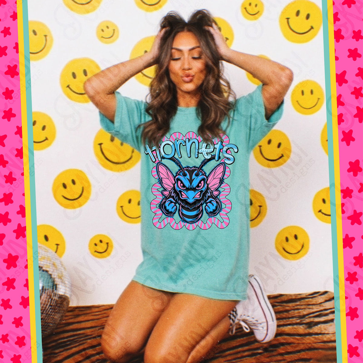 Whimsy Hornets 6 Top