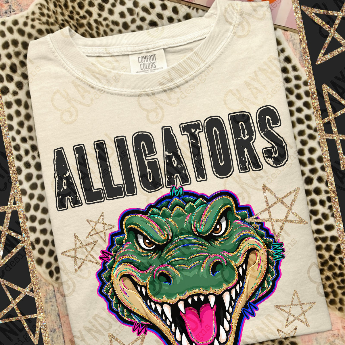 Grunge Varsity Alligators Top