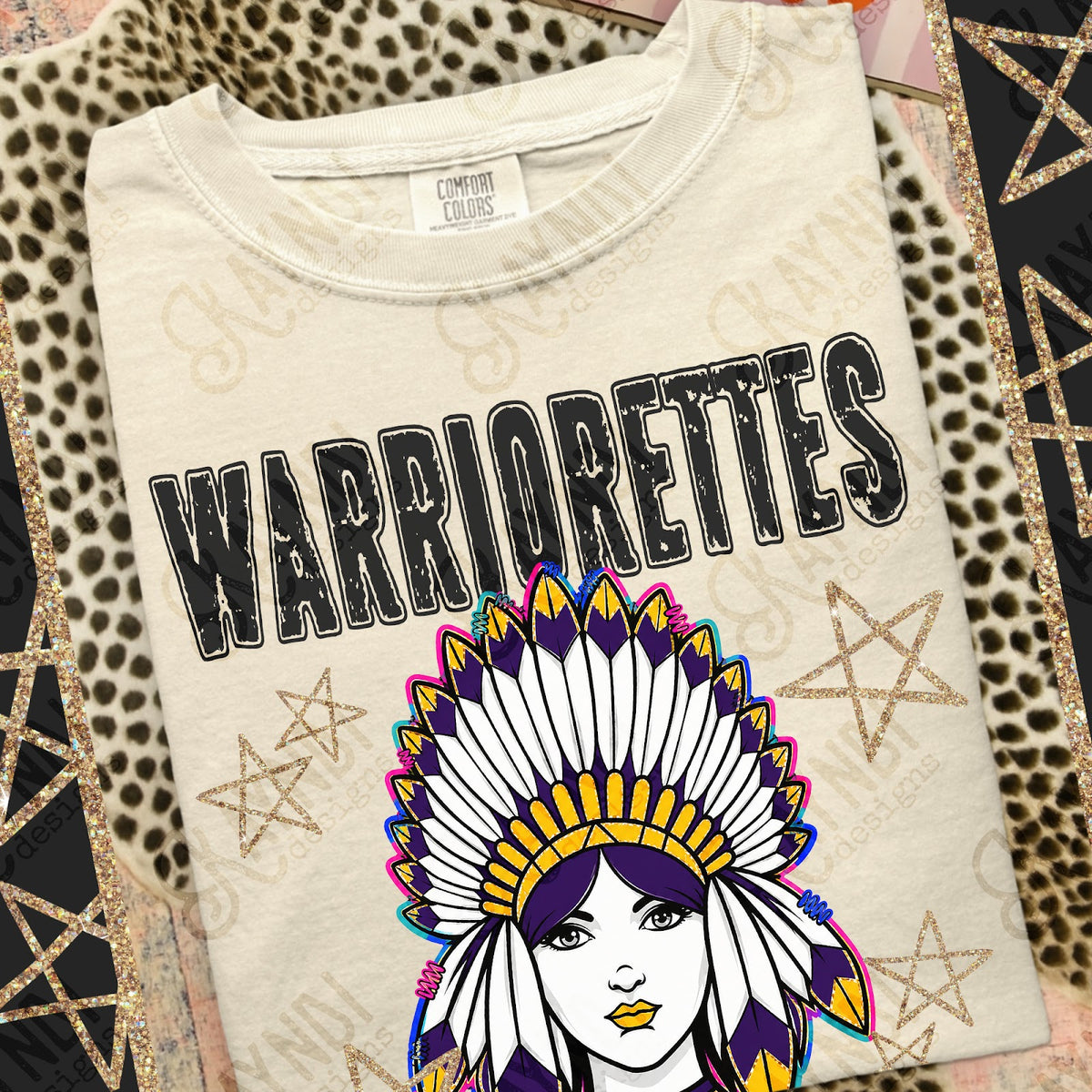 Grunge Varsity Warriorettes Top