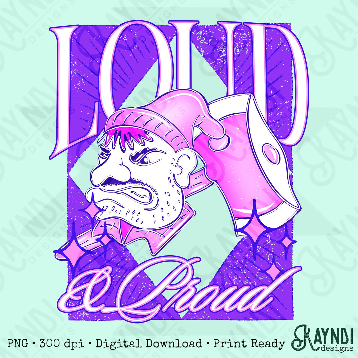 KayndiDesigns Loud and Proud Pink Lumberjack Top