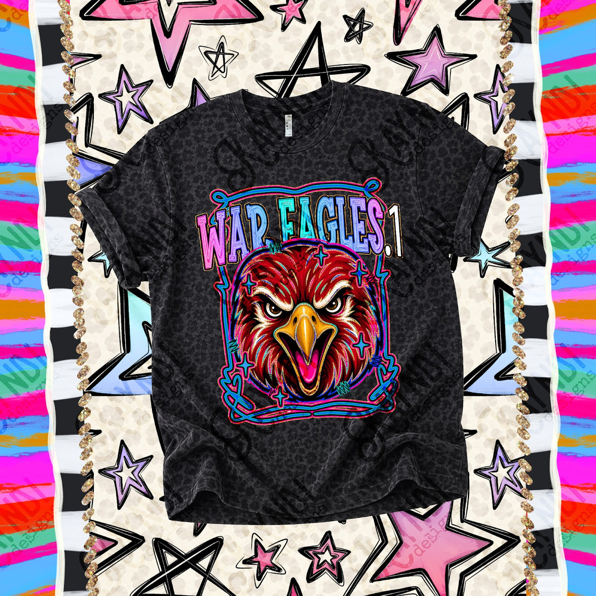Retro Pop War Eagles Top