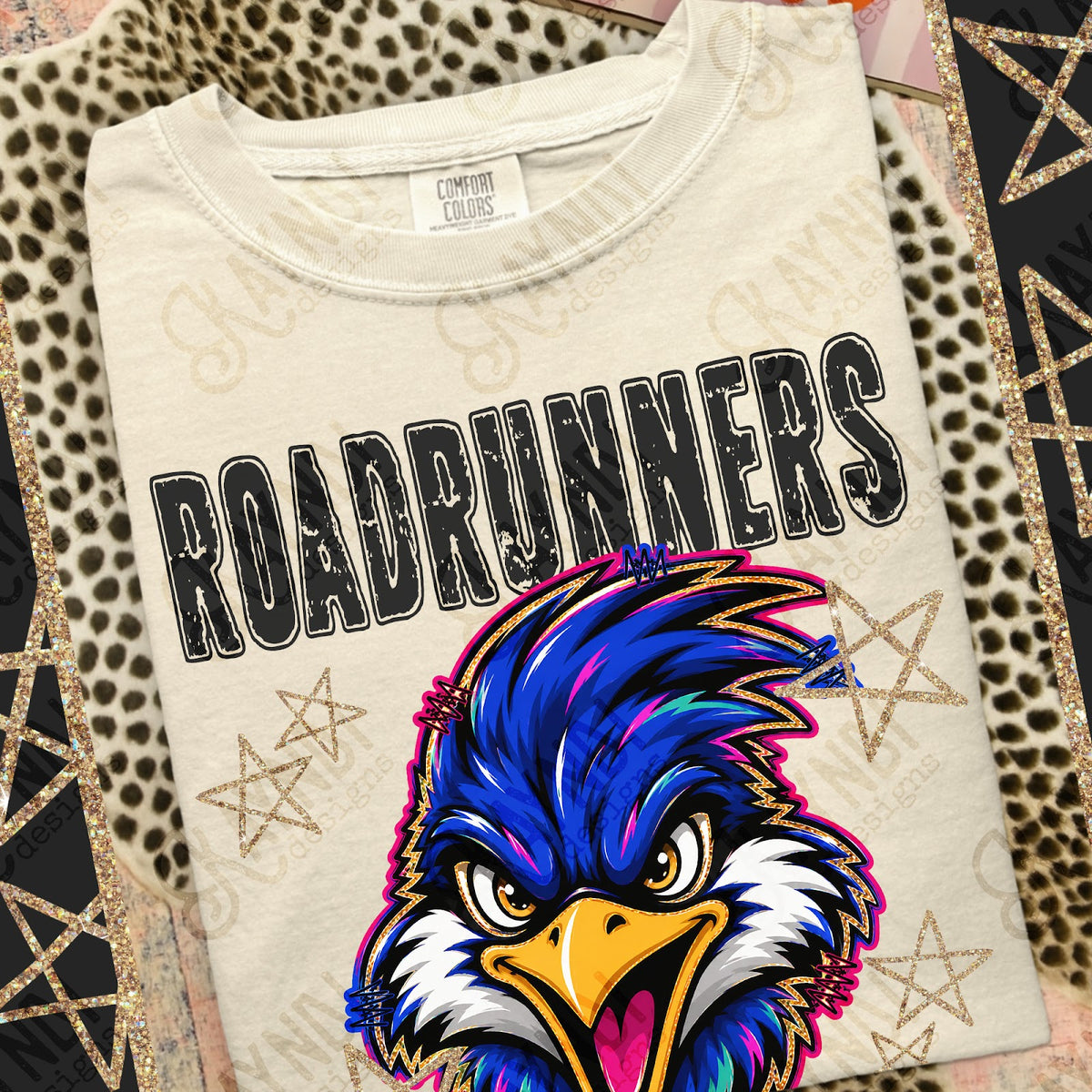 Grunge Varsity Roadrunners Top
