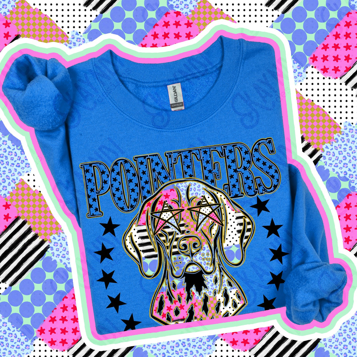 Patchwork Varisty Stars Pointers Top
