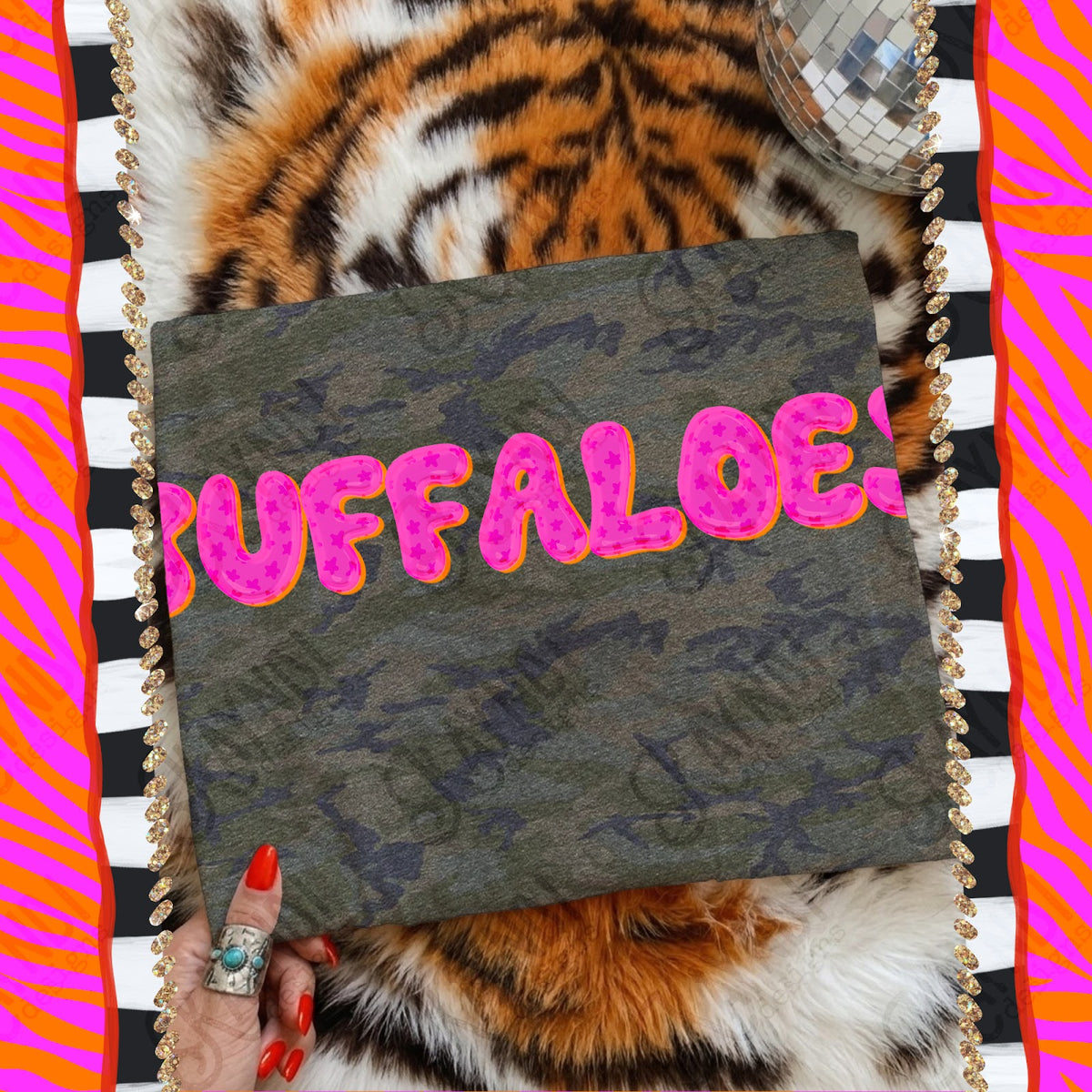 Bubble Stars Buffaloes Top