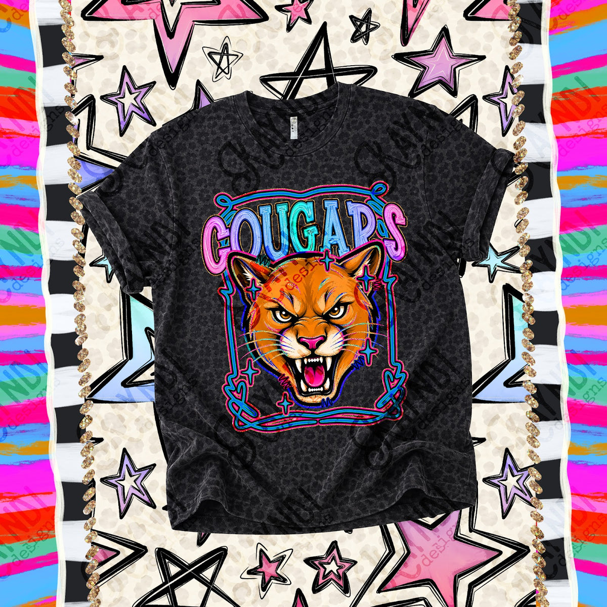 Retro Pop Cougars Top